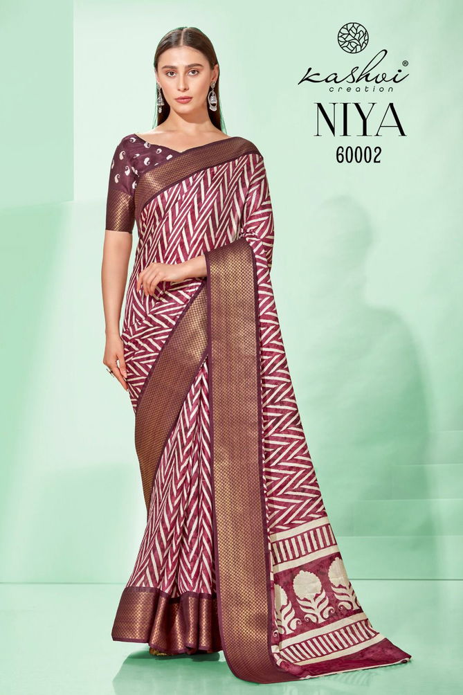 Niya By Kashvi 60001-60008 Daily Wear Sarees Catalog